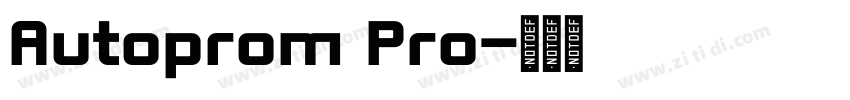 Autoprom Pro字体转换 Autoprom Pro字体转换